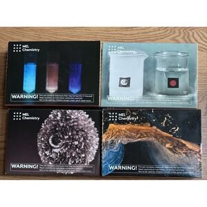 MEL Chemistry Science Experiments 4 Complete‎ Kits STEM Age 10+ Homeschool NEW